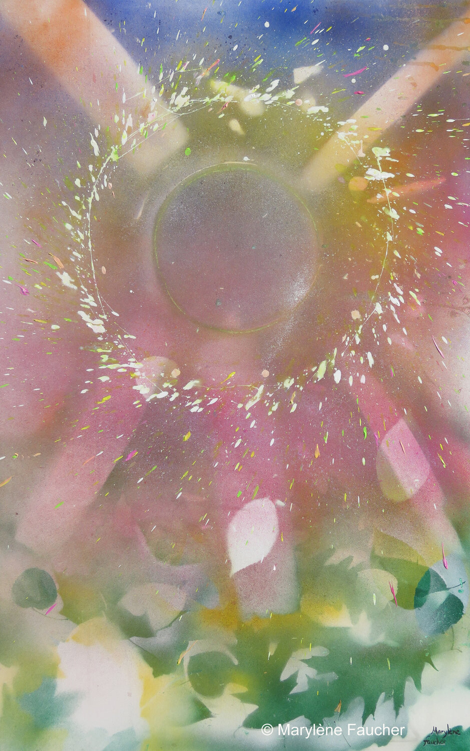 "Rayonnement I" Marylene Faucher Original painting for sale