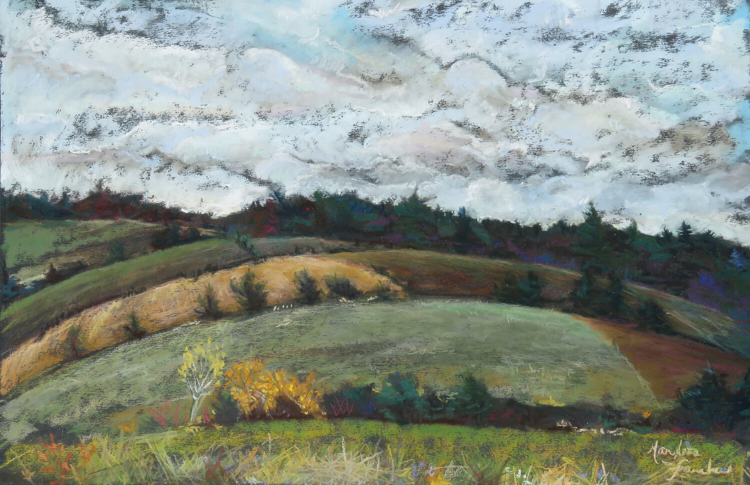 Temps incertain Marylene Faucher Original painting for sale