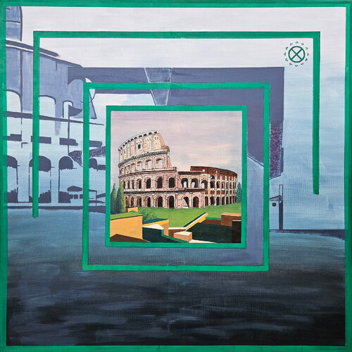 The eternal amphitheater by Alida Velea, Painting for Sale on Select