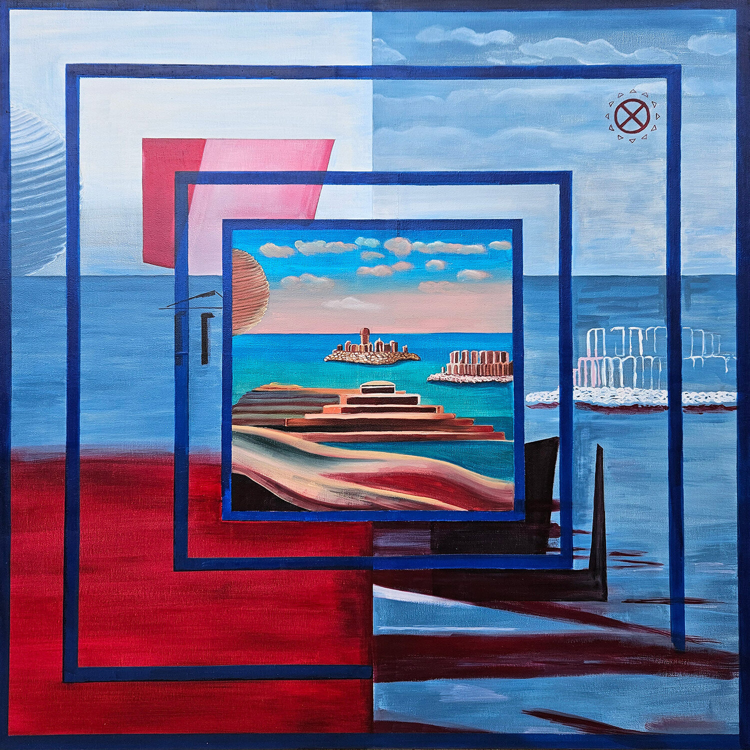 The last Acropolis Alida Velea Original painting for sale