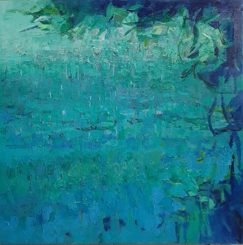 Temporale all'Idroscalo (Milano cromatica) by Domenico Asmone, Painting for Sale on Select