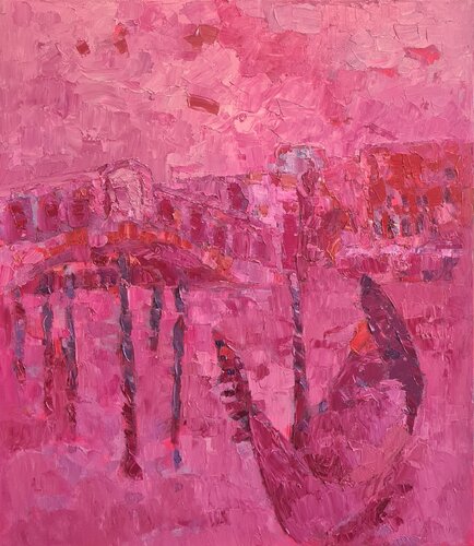 Venezia cromatica - Rialto by Domenico Asmone, Painting for Sale on Select