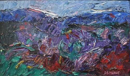 Paesaggio cromatico n. 12 by Domenico Asmone, Painting for Sale on Select