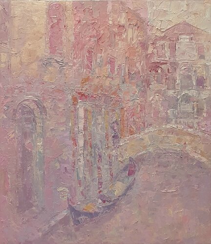 Venezia cromatica by Domenico Asmone, Painting for Sale on Select