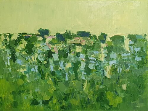 Roma cromatica - collina ai Castelli romani by Domenico Asmone, Painting for Sale on Select