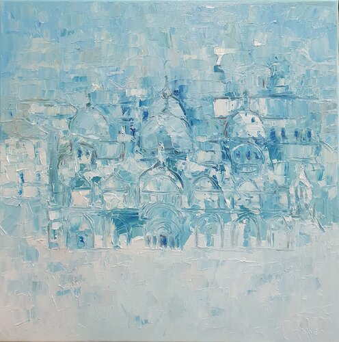 Venezia cromatica - S.Marco azzurro by Domenico Asmone, Painting for Sale on Select