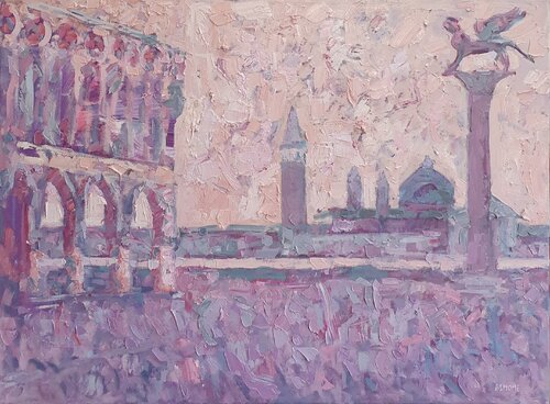 Venezia cromatica by Domenico Asmone, Painting for Sale on Select