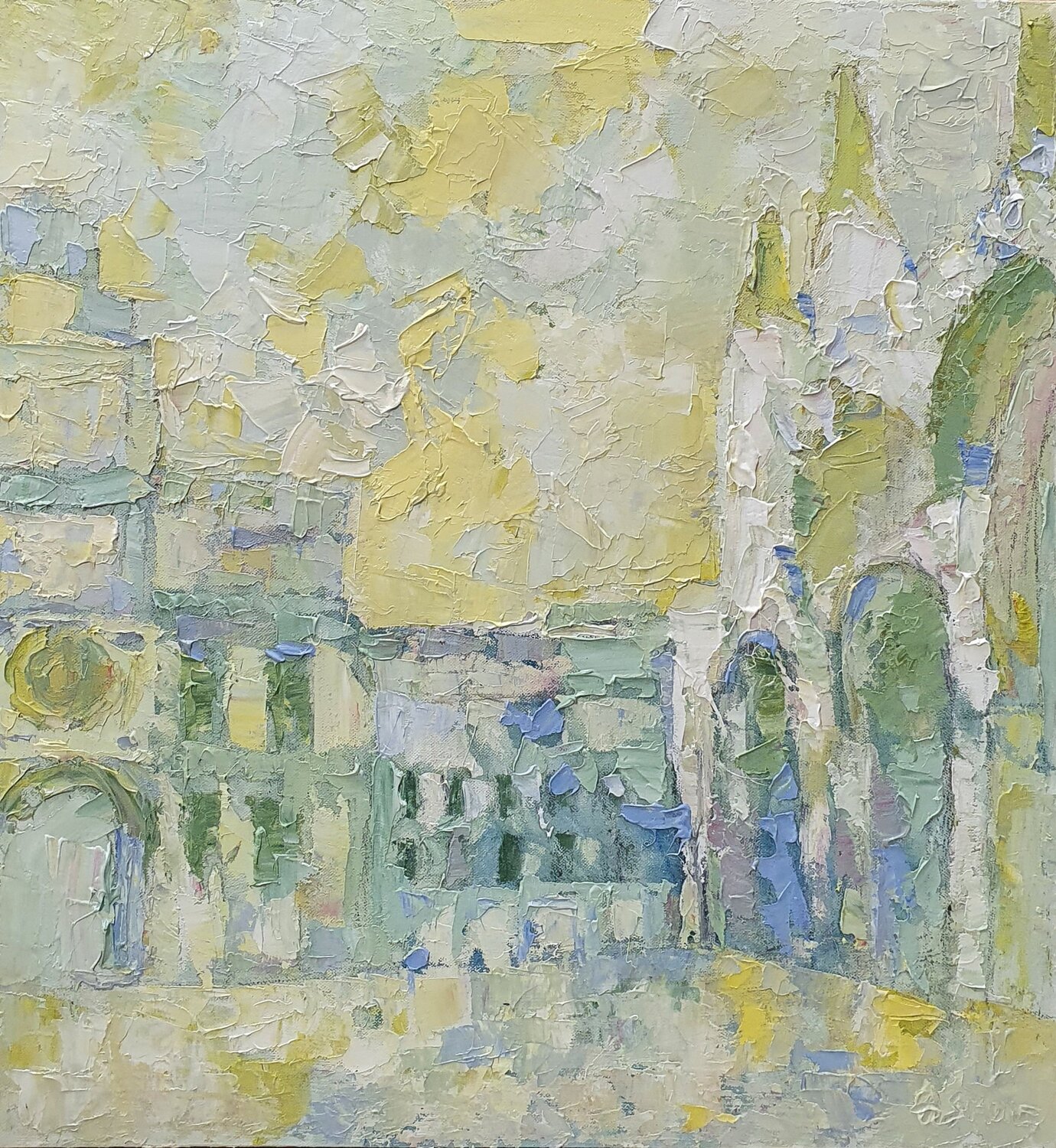 Venezia cromatica - Piazza San Marco Domenico Asmone Original painting for sale
