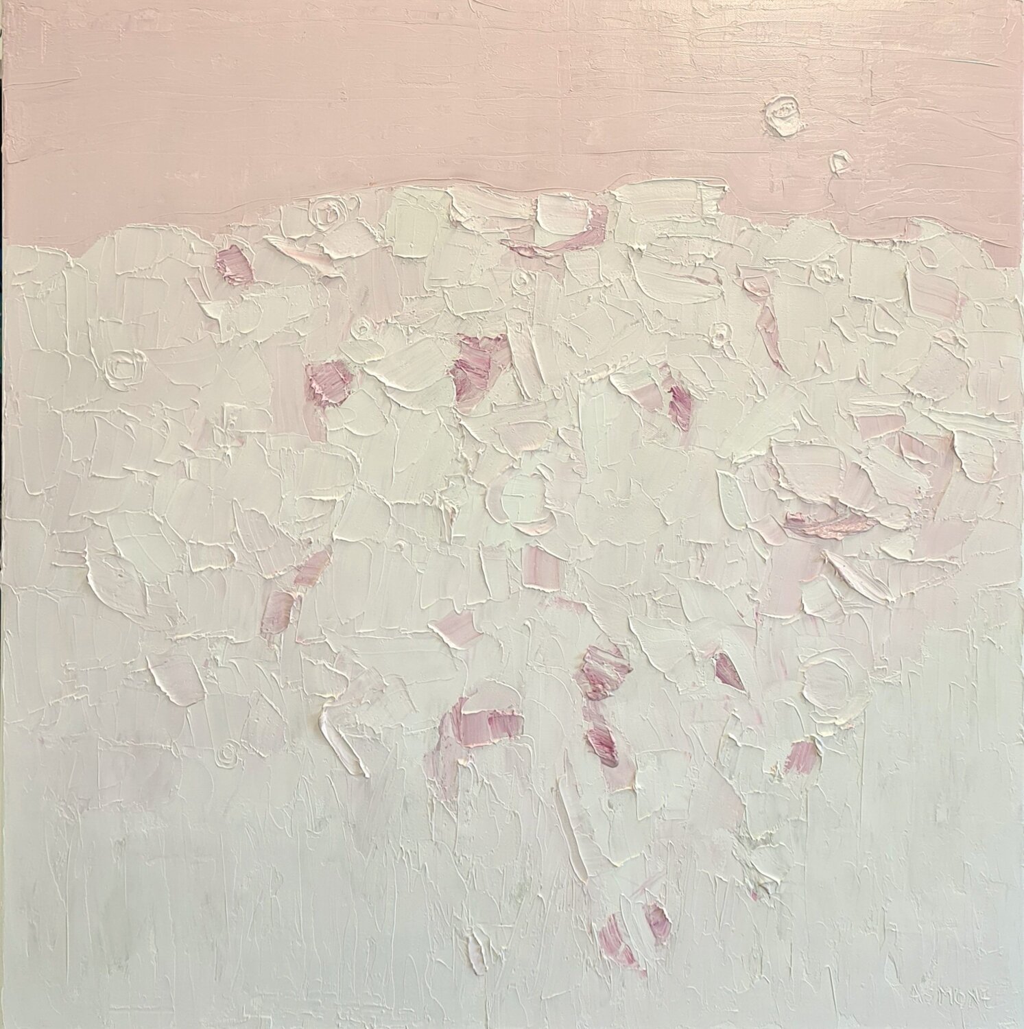 Cromatico neve Domenico Asmone Original painting for sale