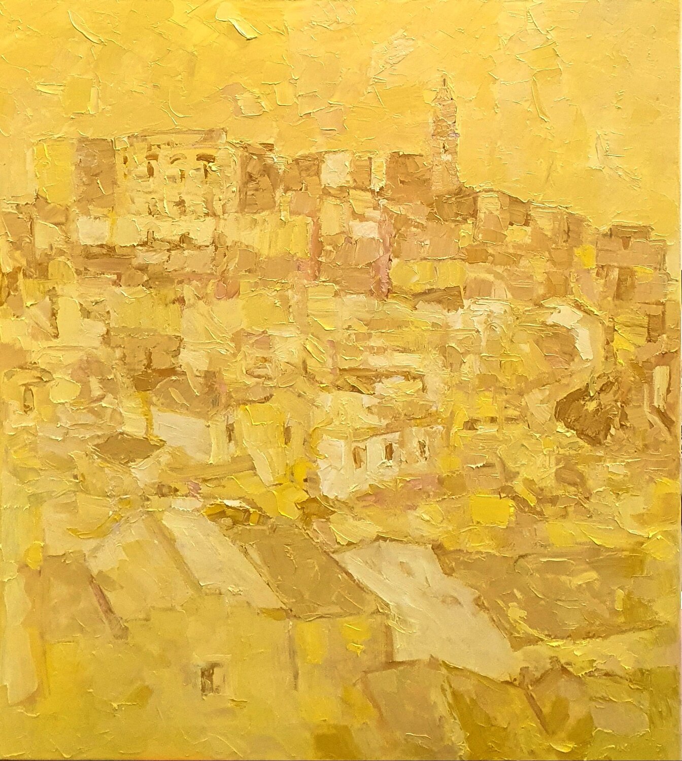 Matera cromatica Domenico Asmone Original painting for sale