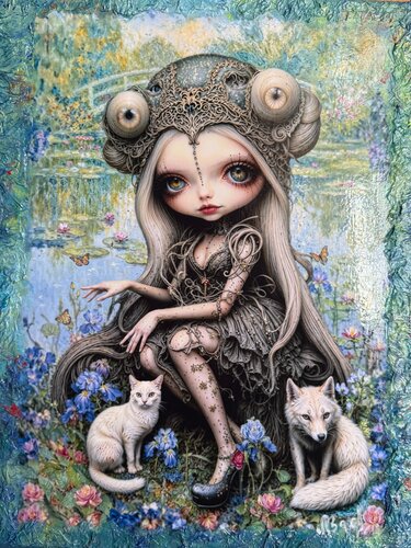 White Breath of the Meadows von Annael Grey, Malerei kaufen auf Select