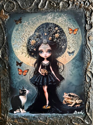 Here, the night becomes alive. von Annael Grey, Malerei kaufen auf Select