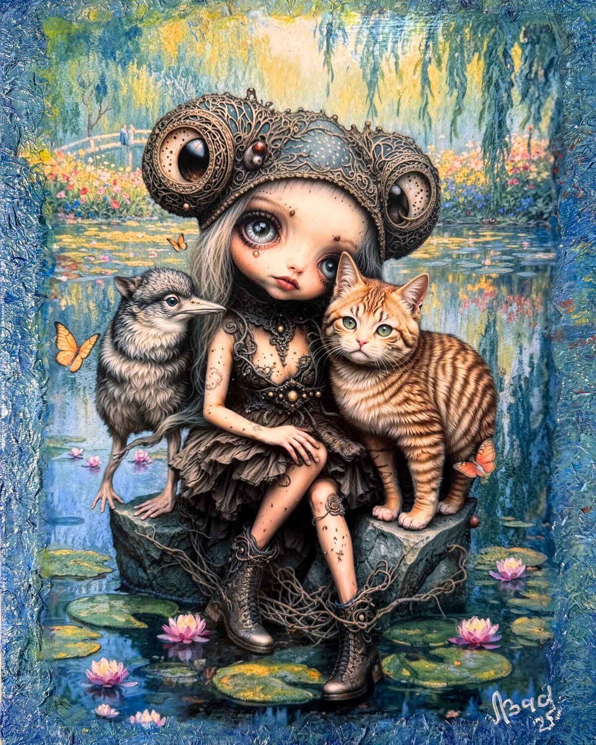 Whisper of the Marsh Star Annael Grey Originalgemälde zu verkaufen