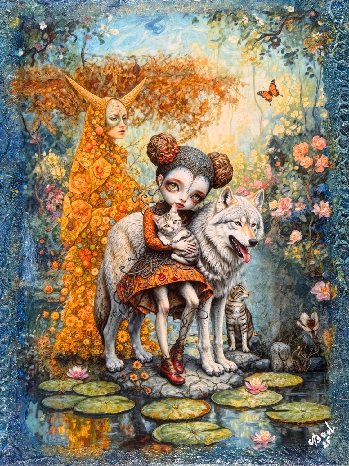 “Where the Magic Begins” — a work from the MiniMi series Annael Grey Originalgemälde zu verkaufen