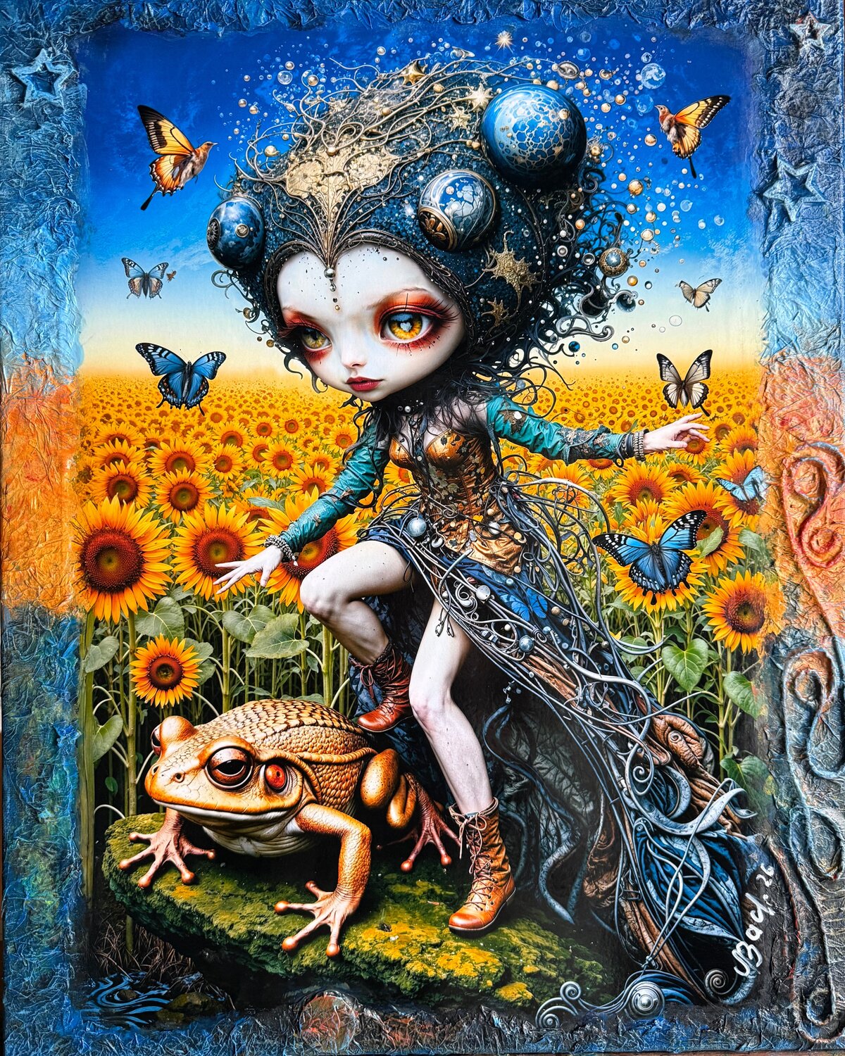 Dance Between Worlds Annael Grey Original painting for sale