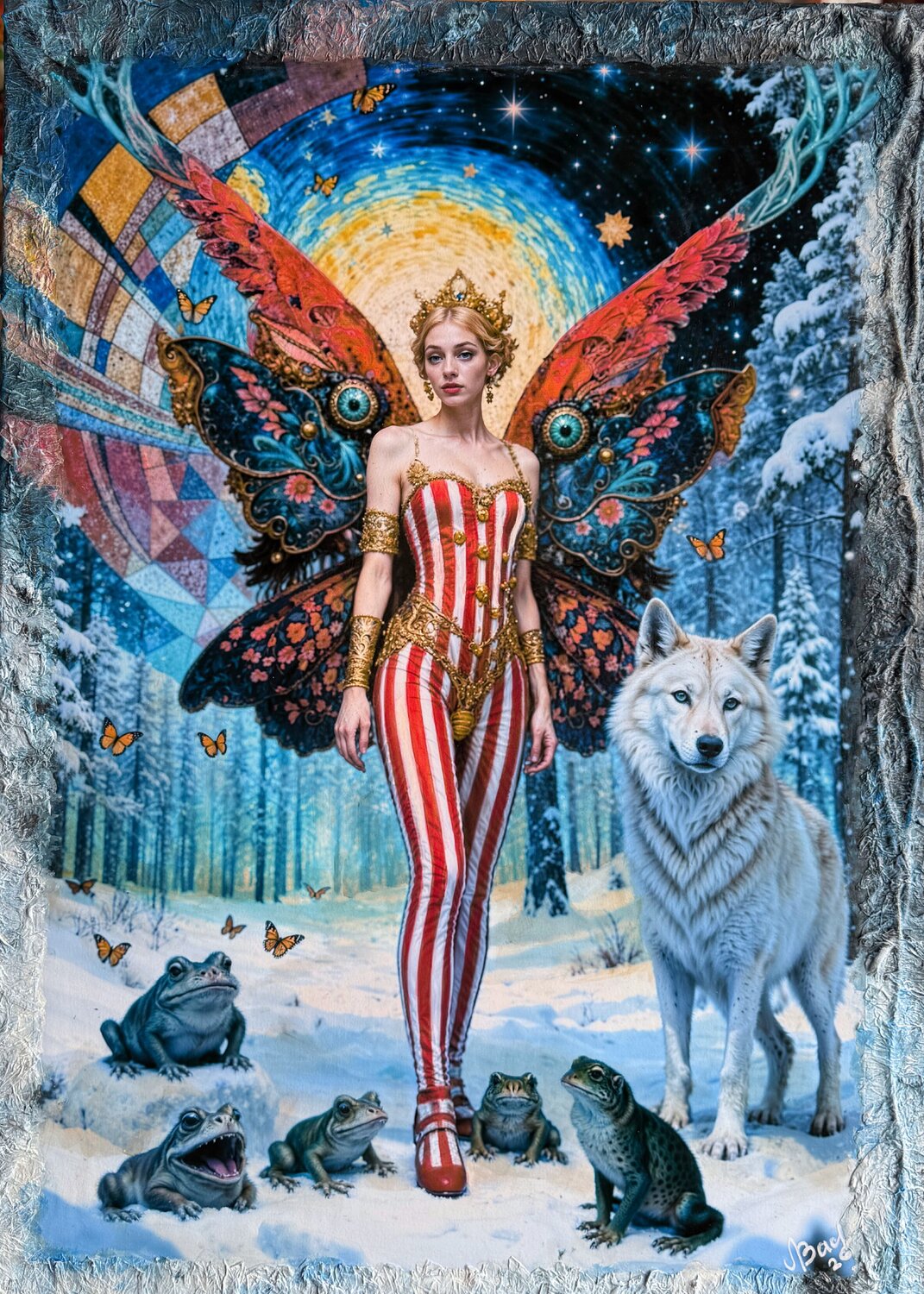 “The Star Tamer” Annael Grey Originalgemälde zu verkaufen