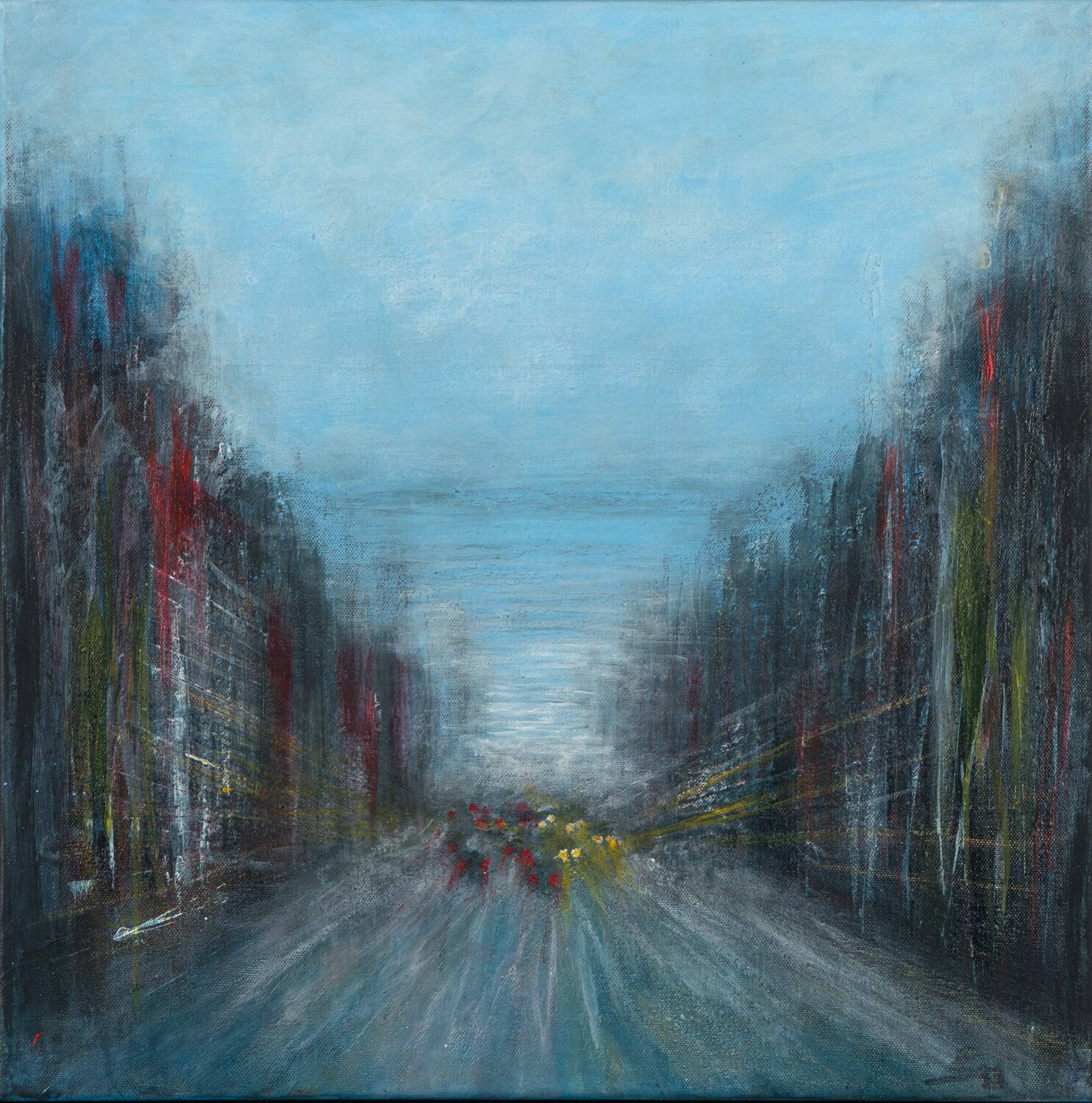 City Dreams III Peter Stahr Original painting for sale