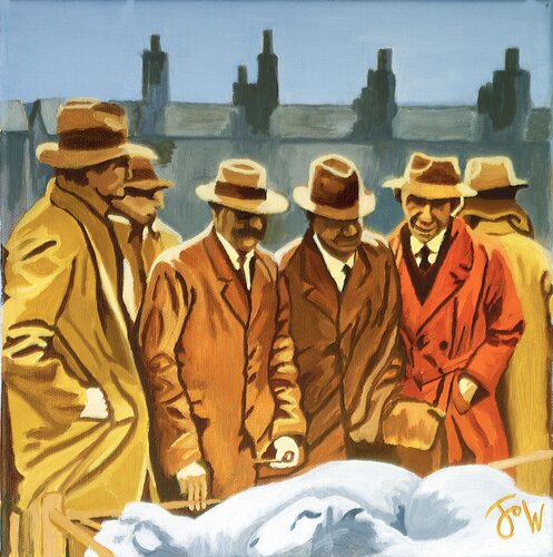 Rooftops by Jo Willis, Painting for Sale on Select
