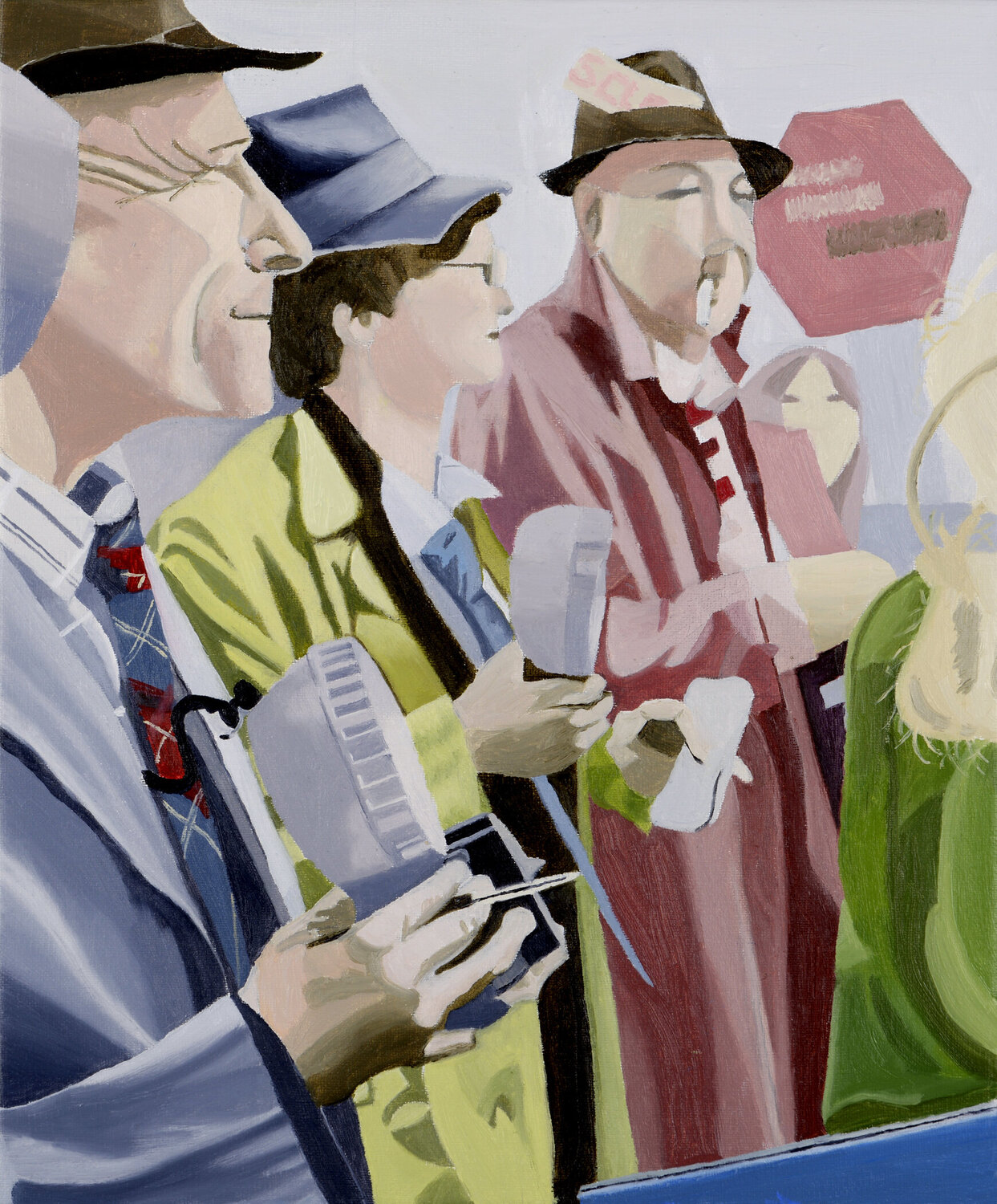 Forties Paparazzi Jo Willis Original painting for sale