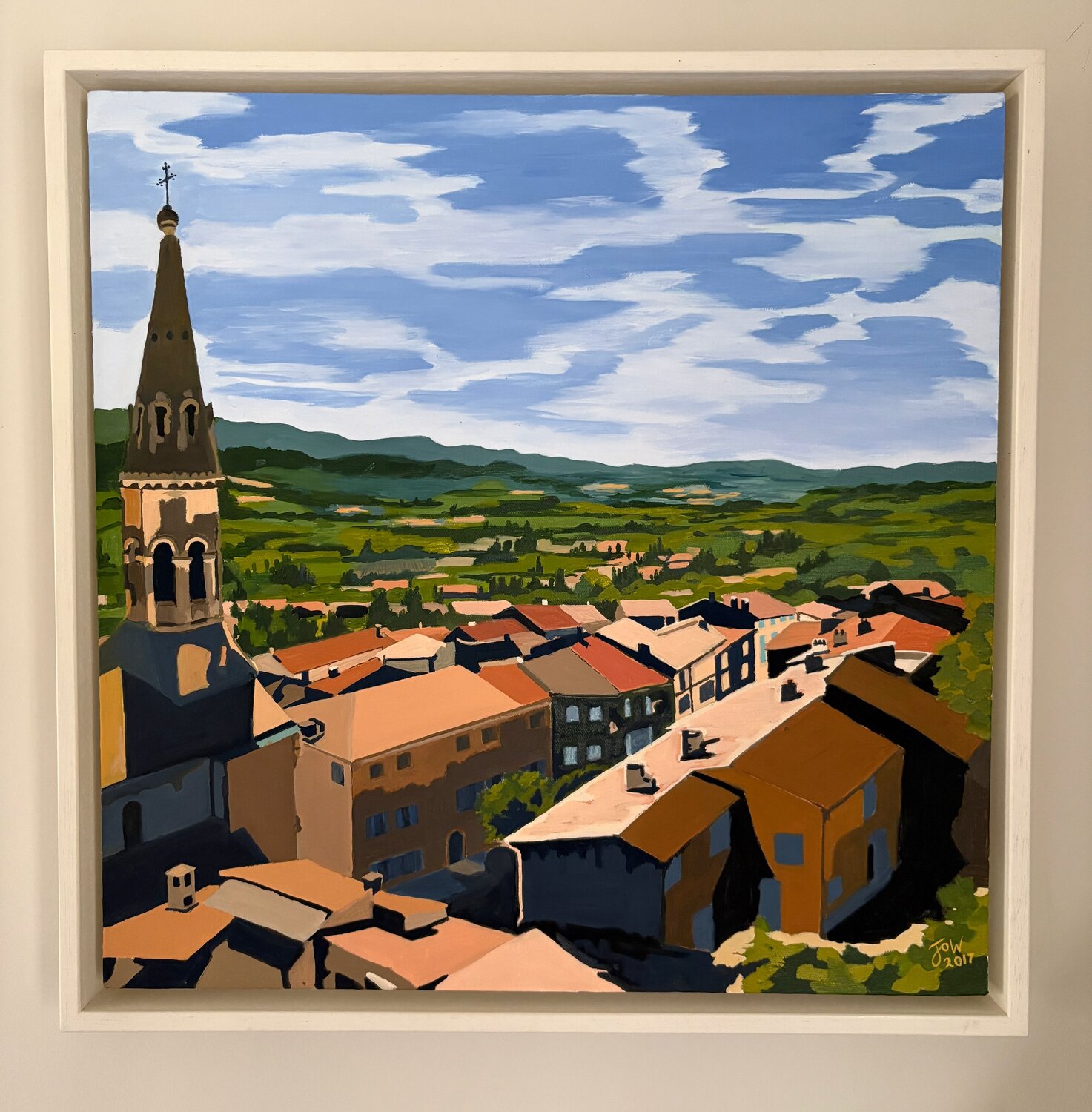 St Saturnin les-apt Jo Willis Original painting for sale