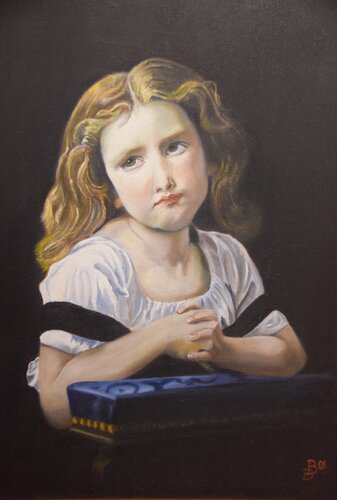 Das Gebet nach Bouguereau by Birger Dicke, Painting for Sale on Select