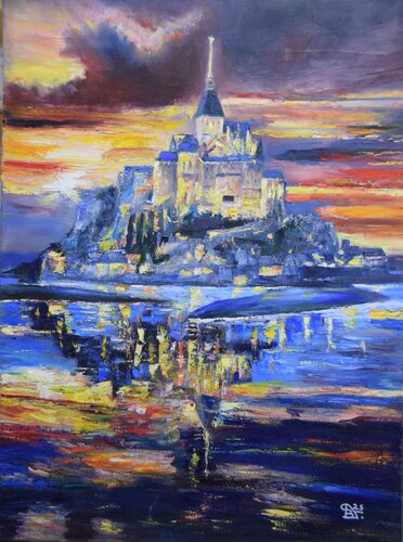 Mont Saint Michel by Birger Dicke, Painting for Sale on Select