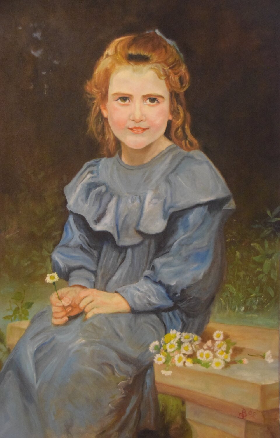 Die Gänseblumchen  nach Bouguereau Birger Dicke Original painting for sale