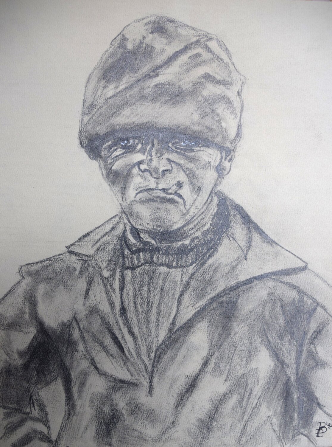 Alter Bretone Birger Dicke Drawing for sale