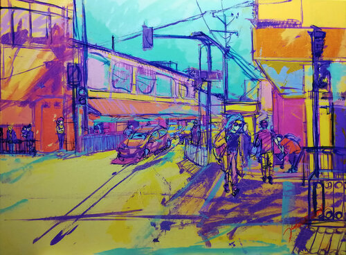 Maipu con Colon by Gustavo Leutun, Painting for Sale on Select