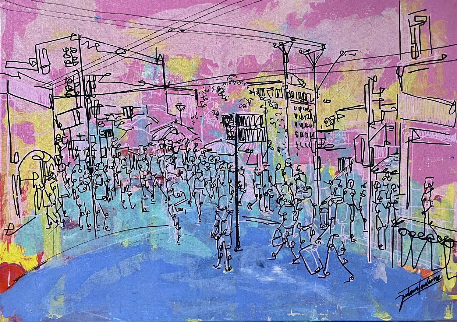Arica Gustavo Leutun Original painting for sale
