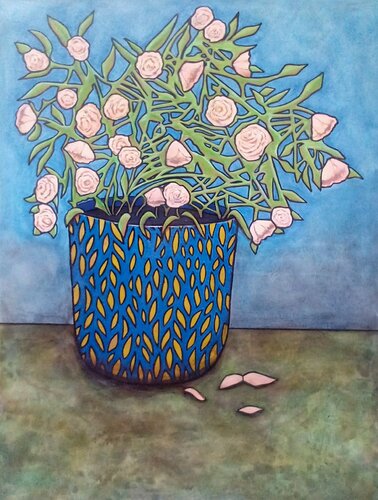 Tangle of Blossoms by Alison Adams, Painting for Sale on Select