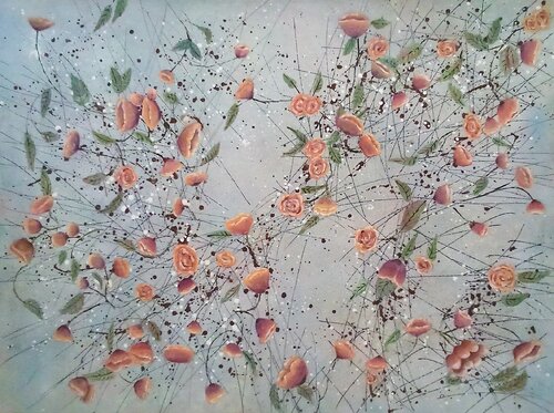 Scattered Sprigs by Alison Adams, Painting for Sale on Select