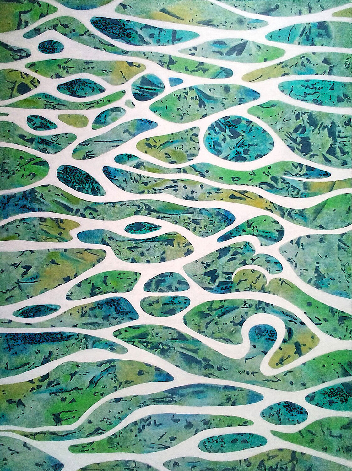 Sunlight on Water Alison Adams Original painting for sale