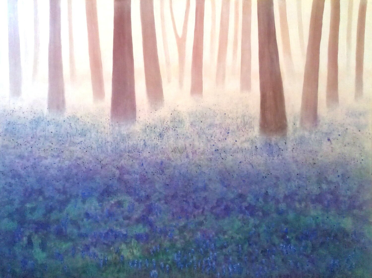 Bluebell Mist Alison Adams Original painting for sale