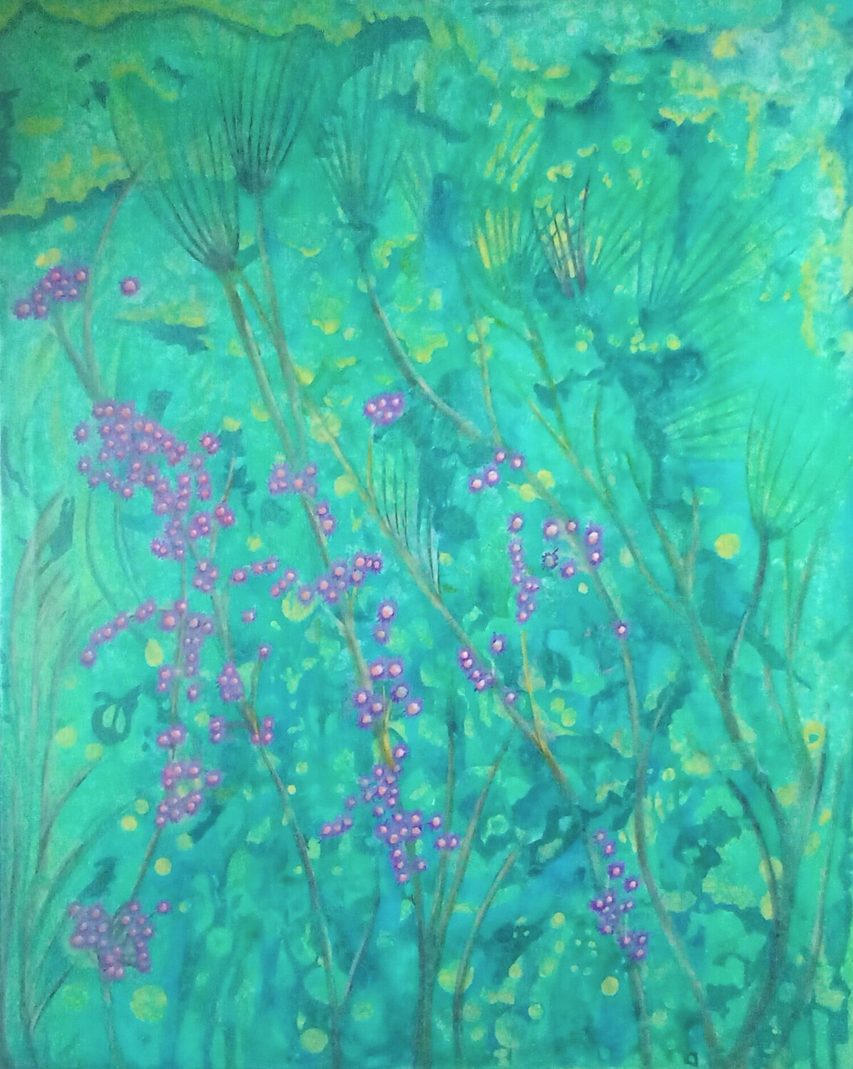 Drift of Blossoms Alison Adams Original painting for sale