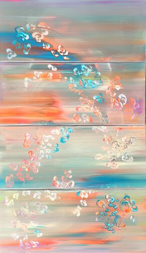 SUMMER - 4er Set by Art of K - Kathleen Simon, Painting for Sale on Select
