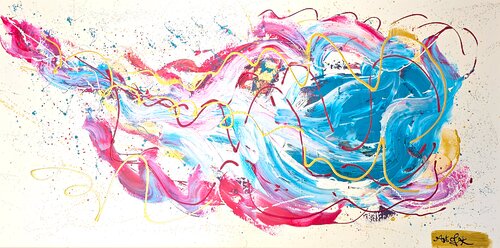 POWER by Art of K - Kathleen Simon, Painting for Sale on Select