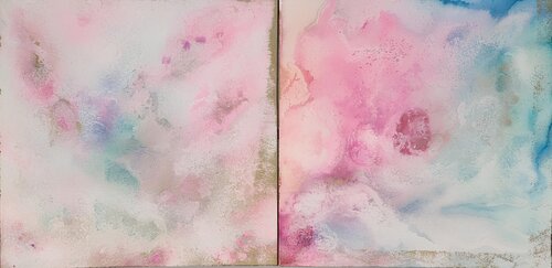 DREAMING - 2er Set by Art of K - Kathleen Simon, Painting for Sale on Select