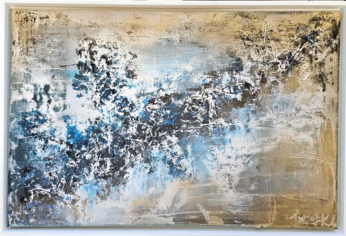 OCEAN MEETS BEACH by Art of K - Kathleen Simon, Painting for Sale on Select