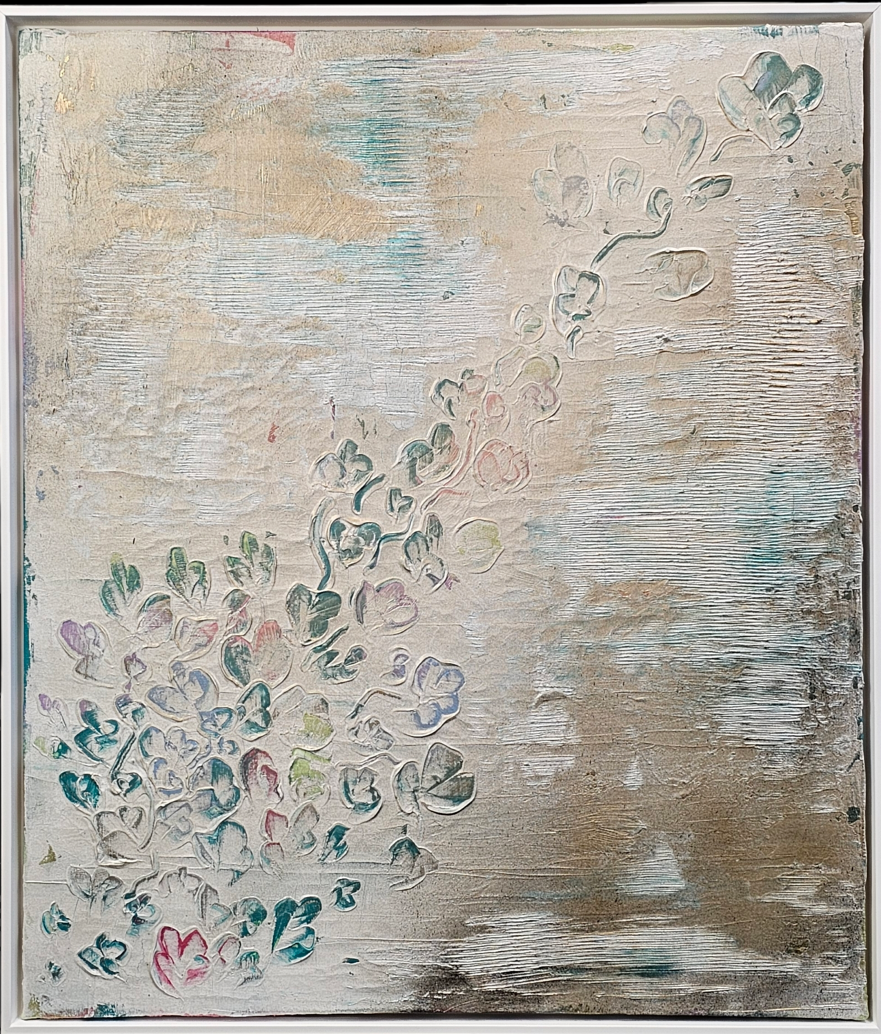 WAY OF FLOWERS Art of K - Kathleen Simon Original painting for sale