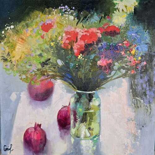 Garden in Glass by Gulshaba Abbasova, Painting for Sale on Select
