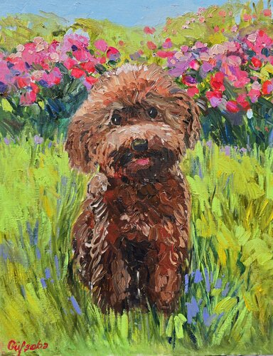 Sunny Buddy by Gulshaba Abbasova, Painting for Sale on Select