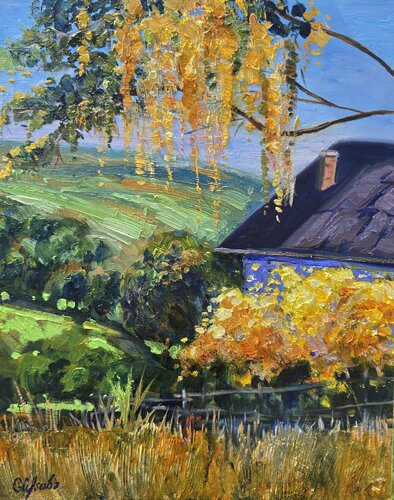 The Golden Season by Gulshaba Abbasova, Painting for Sale on Select