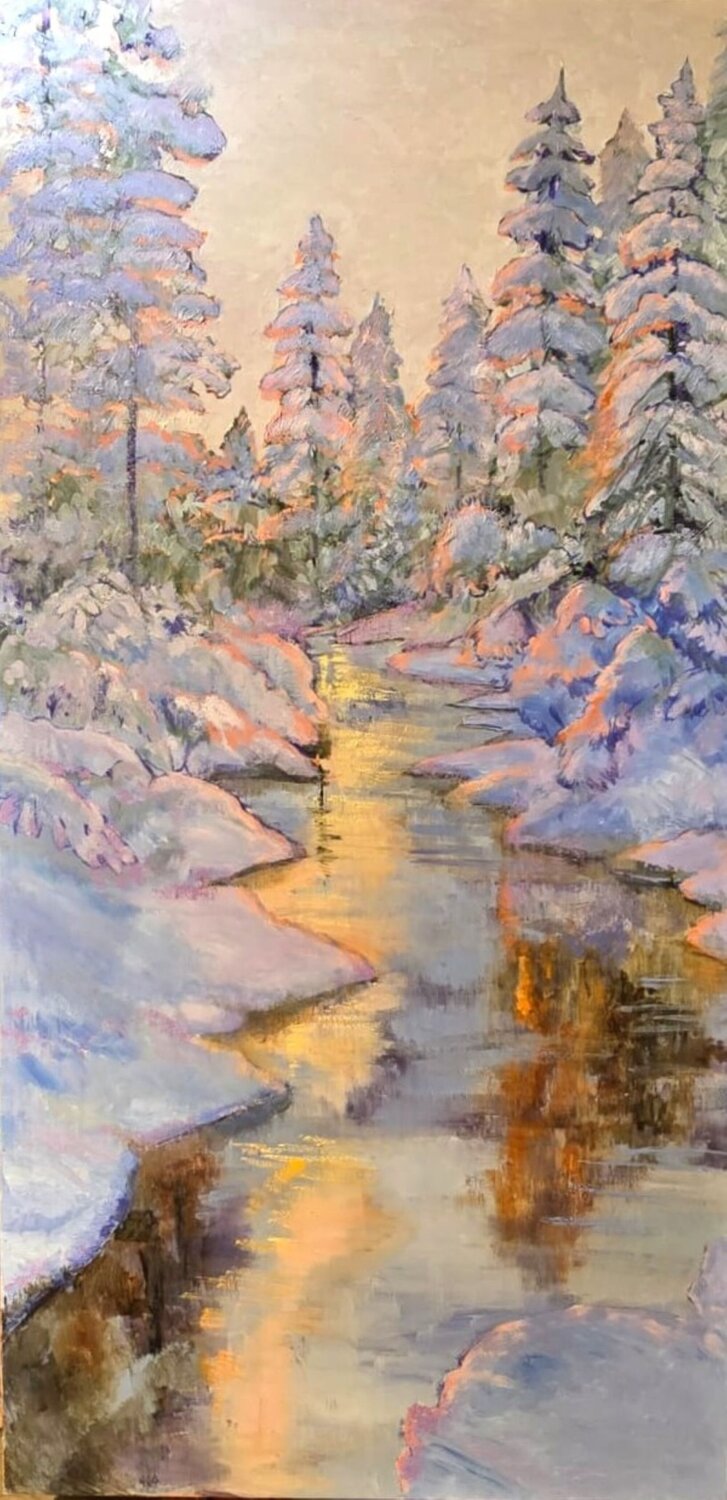 Fairytale Landscape Gulshaba Abbasova Original painting for sale