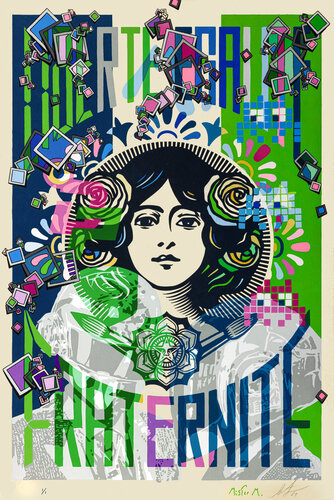 French Touch : Daft Punk by Mister Marcus, Painting for Sale on Select