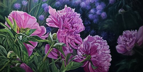 Blooming Buddies by Kimberley Cook, Painting for Sale on Select