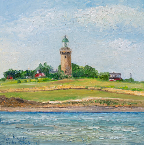 Skjoldnæs Fyr / Ærø by Ute Meyer, Painting for Sale on Select