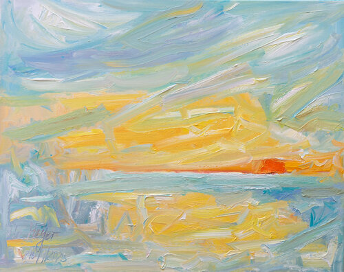Travelling into the unknown by Ute Meyer, Painting for Sale on Select