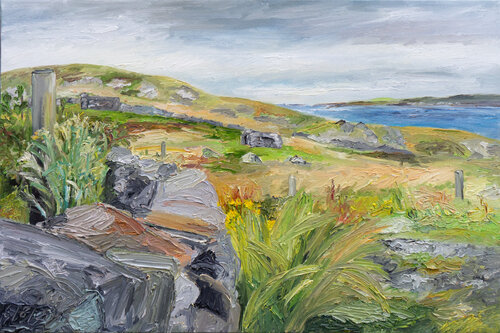 Blick in die Ferne / Lunning/ Shetland by Ute Meyer, Painting for Sale on Select