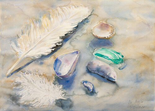 Strandfunde by Ute Meyer, Painting for Sale on Select
